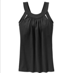 ATHLETA WOMEN SECOND GLANCE BLACK TANK YOGA|